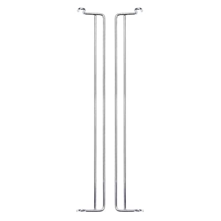 Quantum Storage Systems One Hanger Pair For Qmb534C/Qmb540C/Qmb550C, Chrome, PK2 HMB534/540/550C